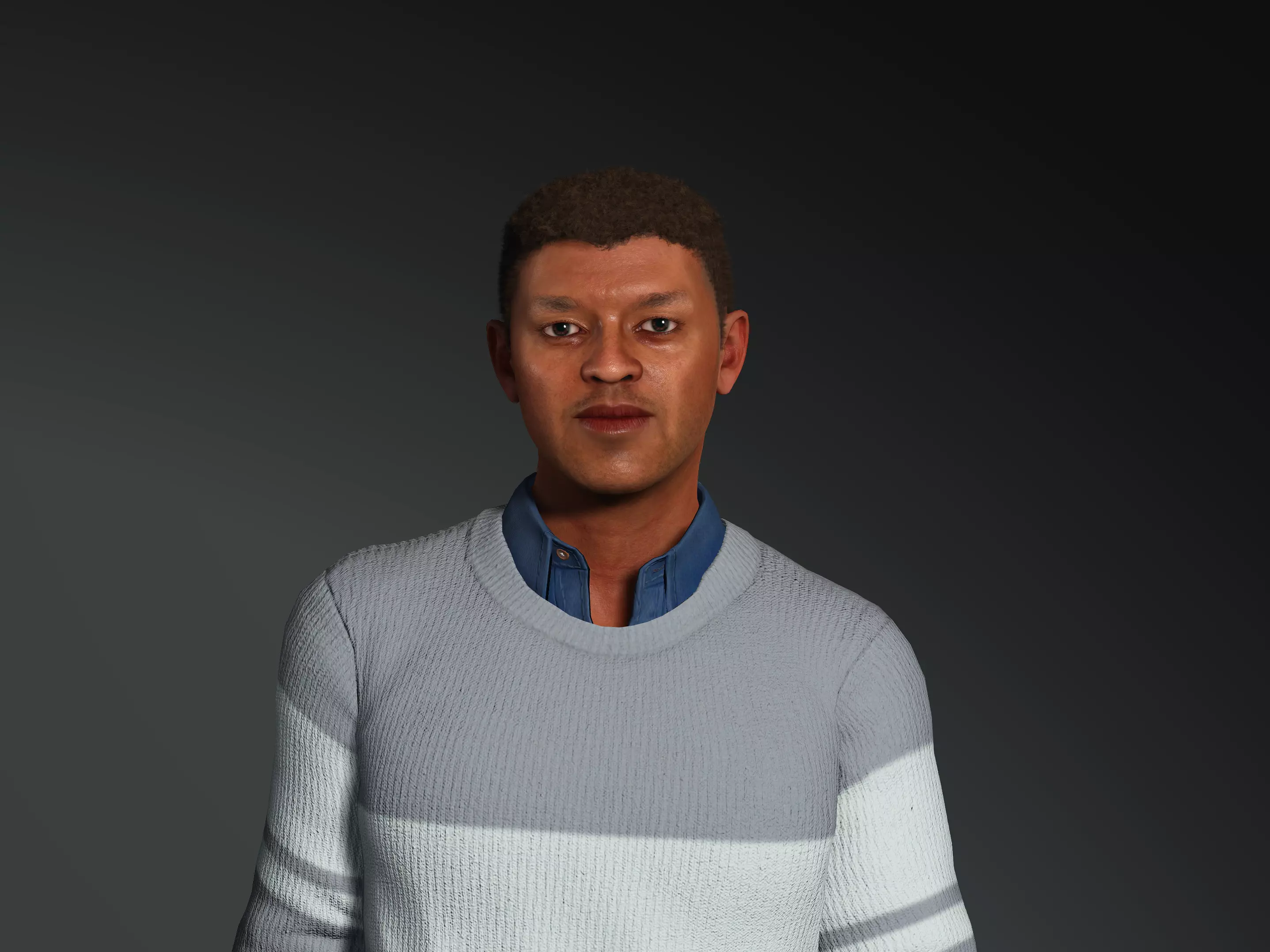 Amari-Male Character Low-poly 3D model_0