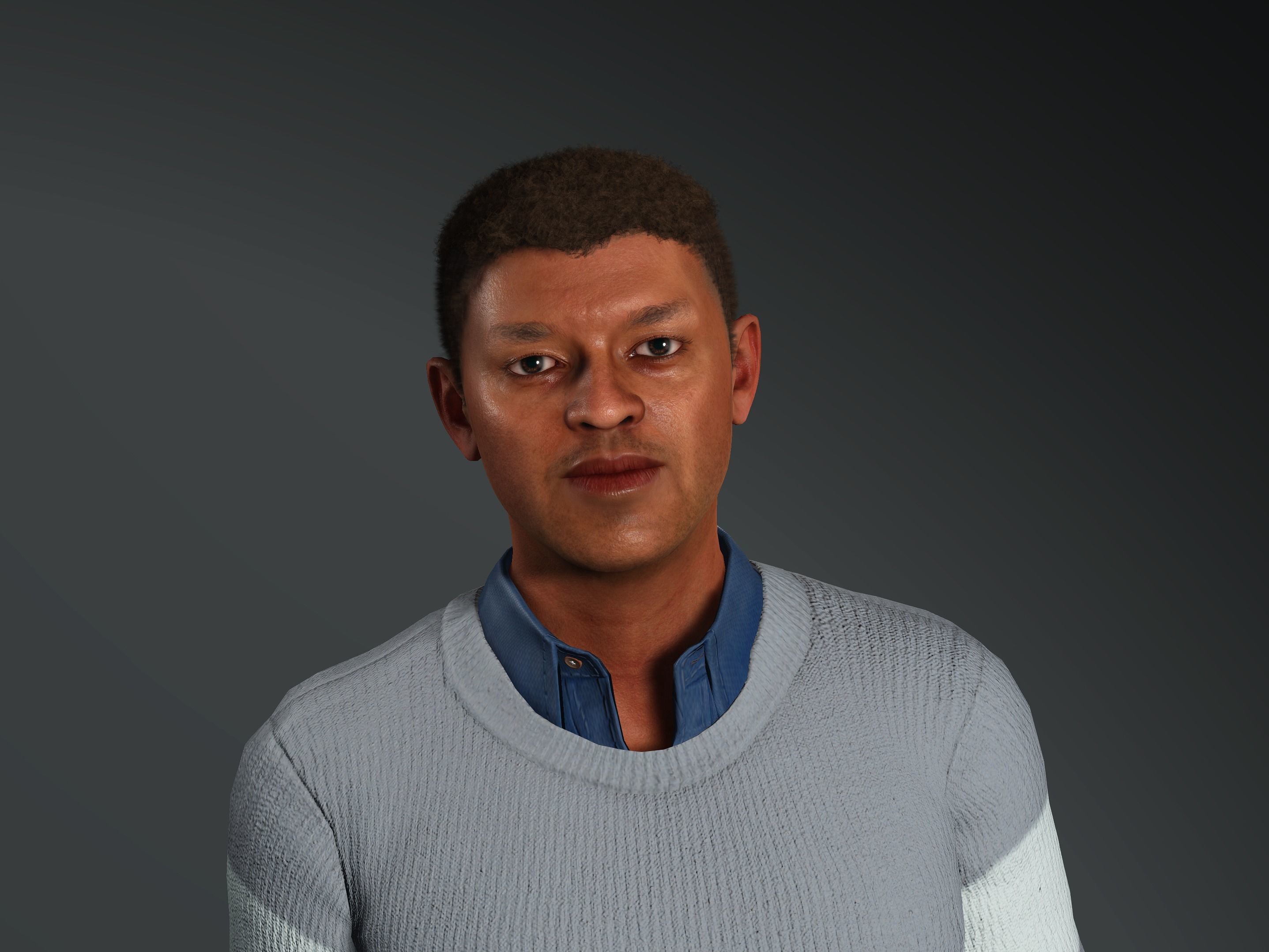 Amari-Male Character Low-poly 3D model_10