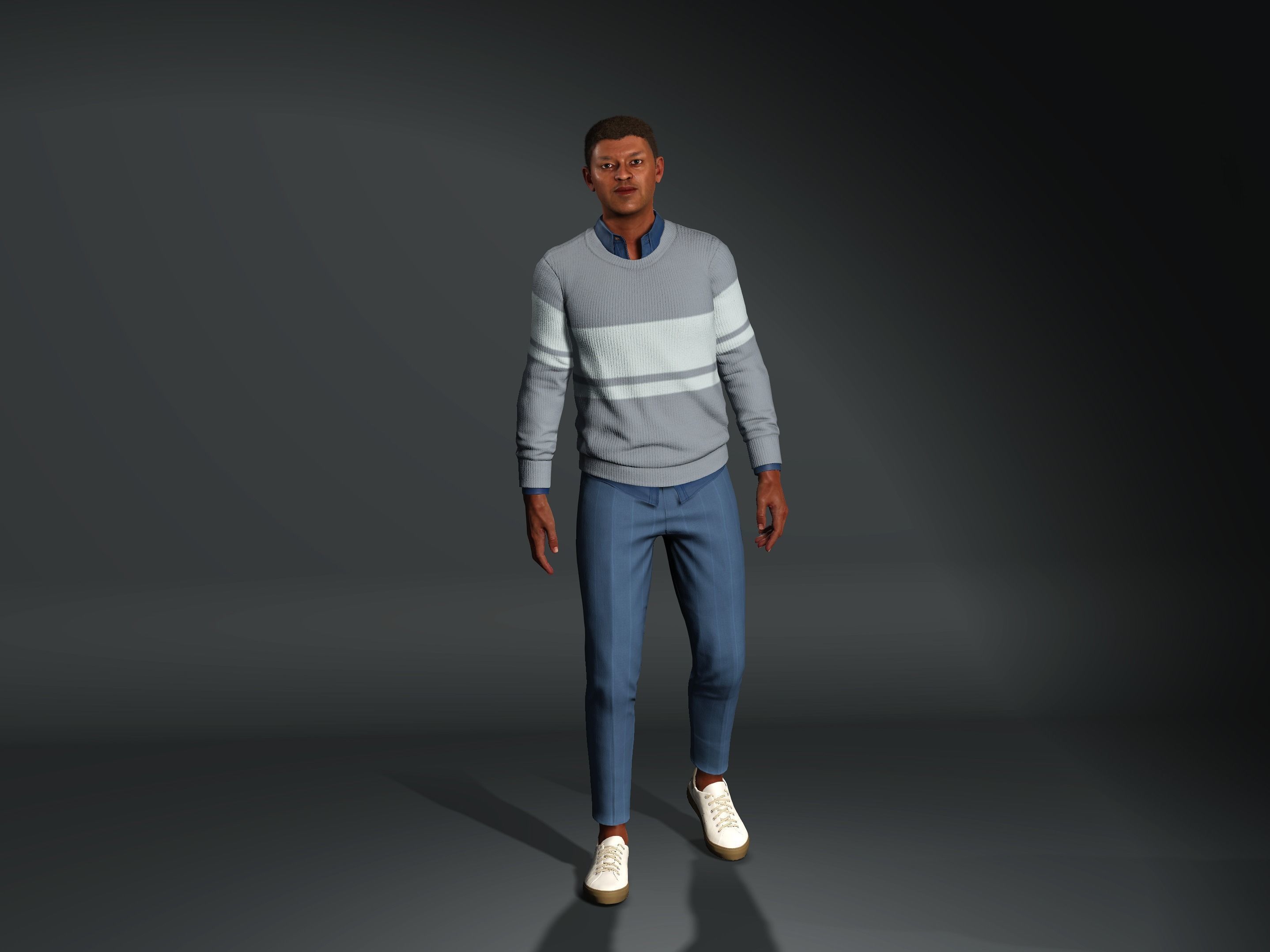 Amari-Male Character Low-poly 3D model_11
