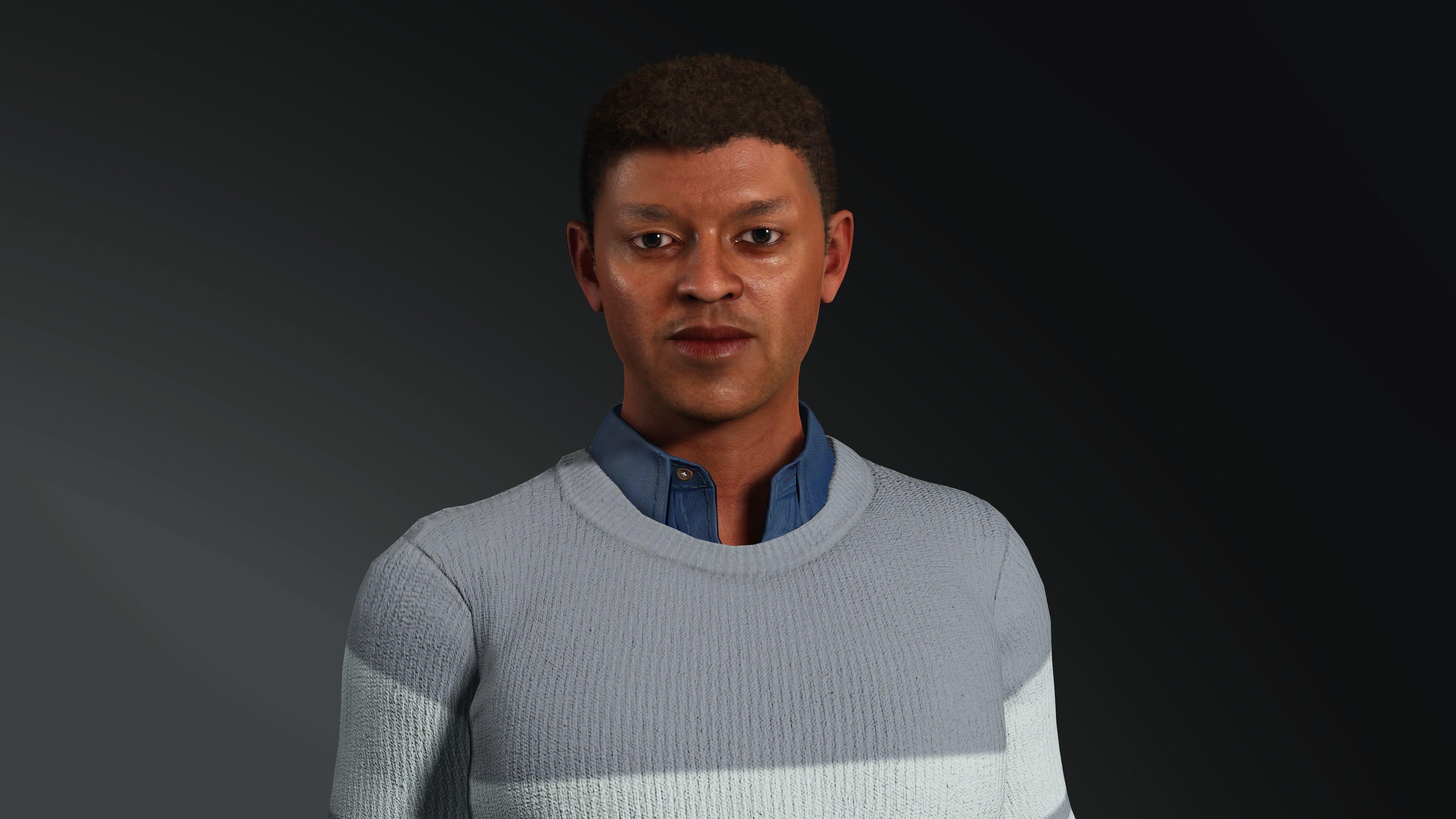 Amari-Male Character Low-poly 3D model_7