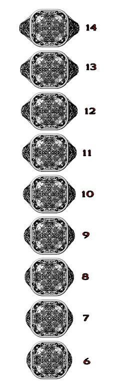 Ring with patterns and a cross ancient stylish 237v2 3D print model_9