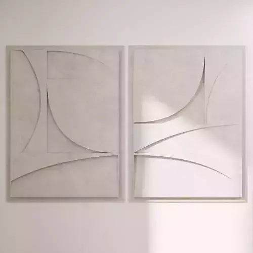 3D Concrete Wall Art