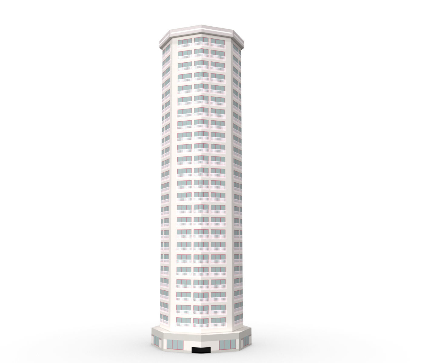 Building  Low-poly 3D model_12