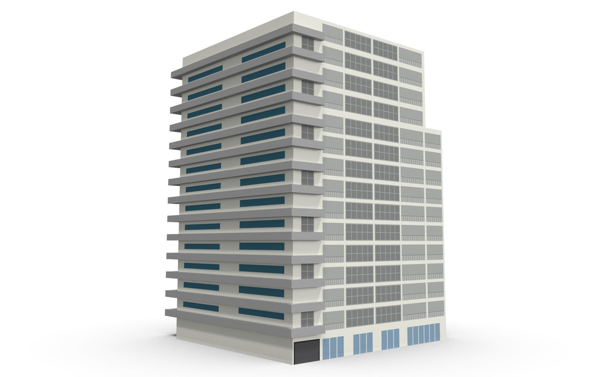 Building  Low-poly 3D model_6