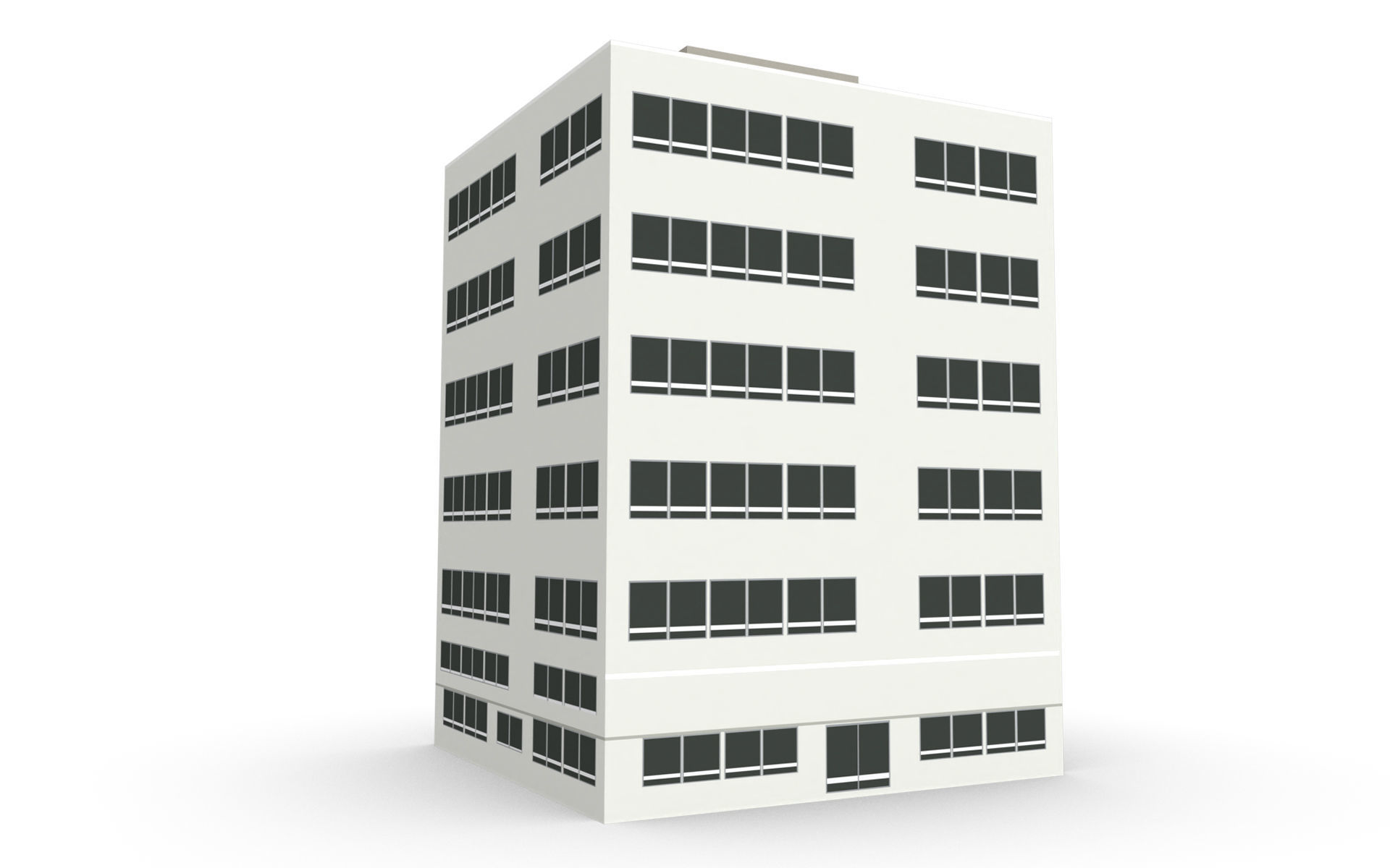 Building  Low-poly 3D model_4