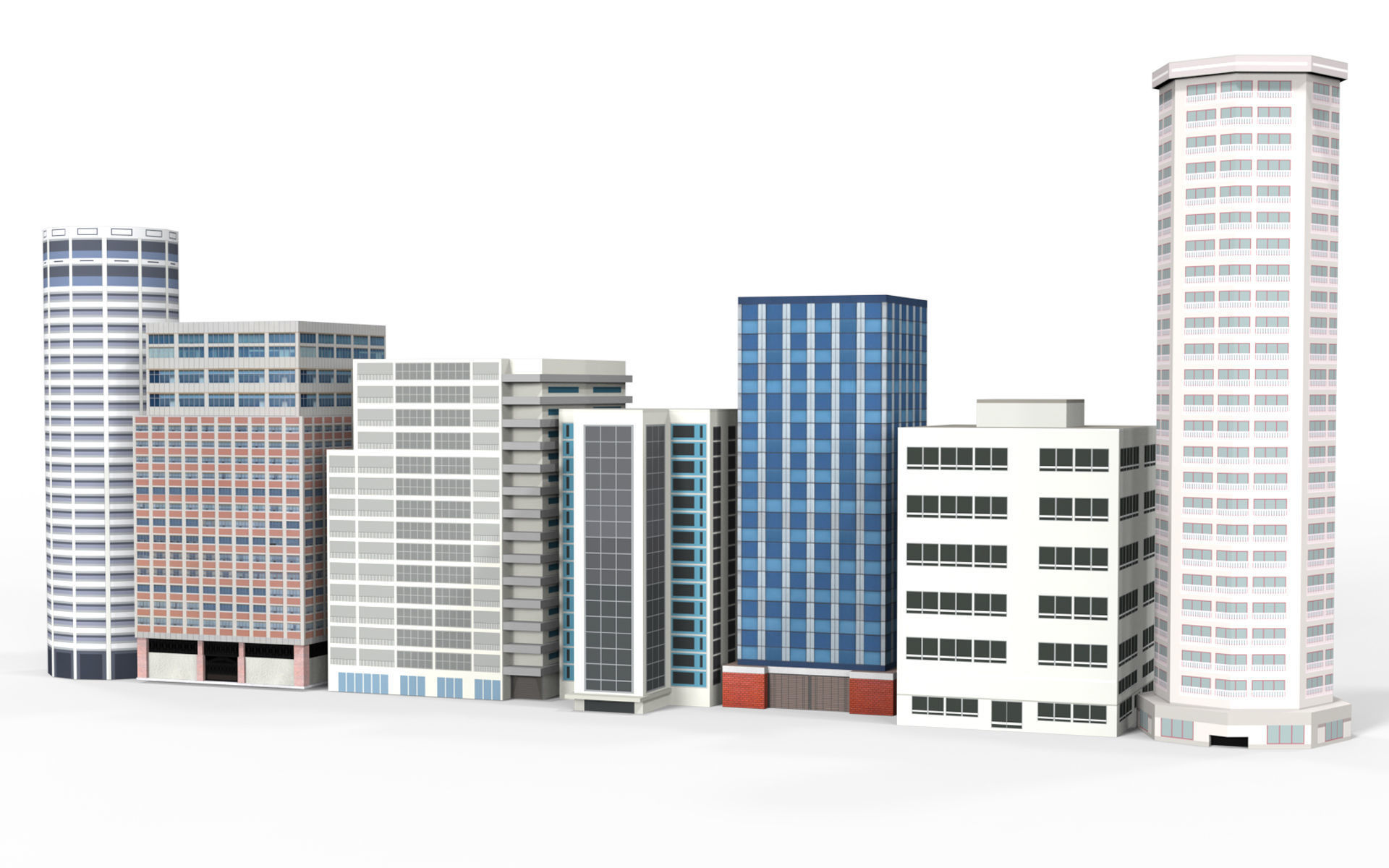 Building  Low-poly 3D model_5