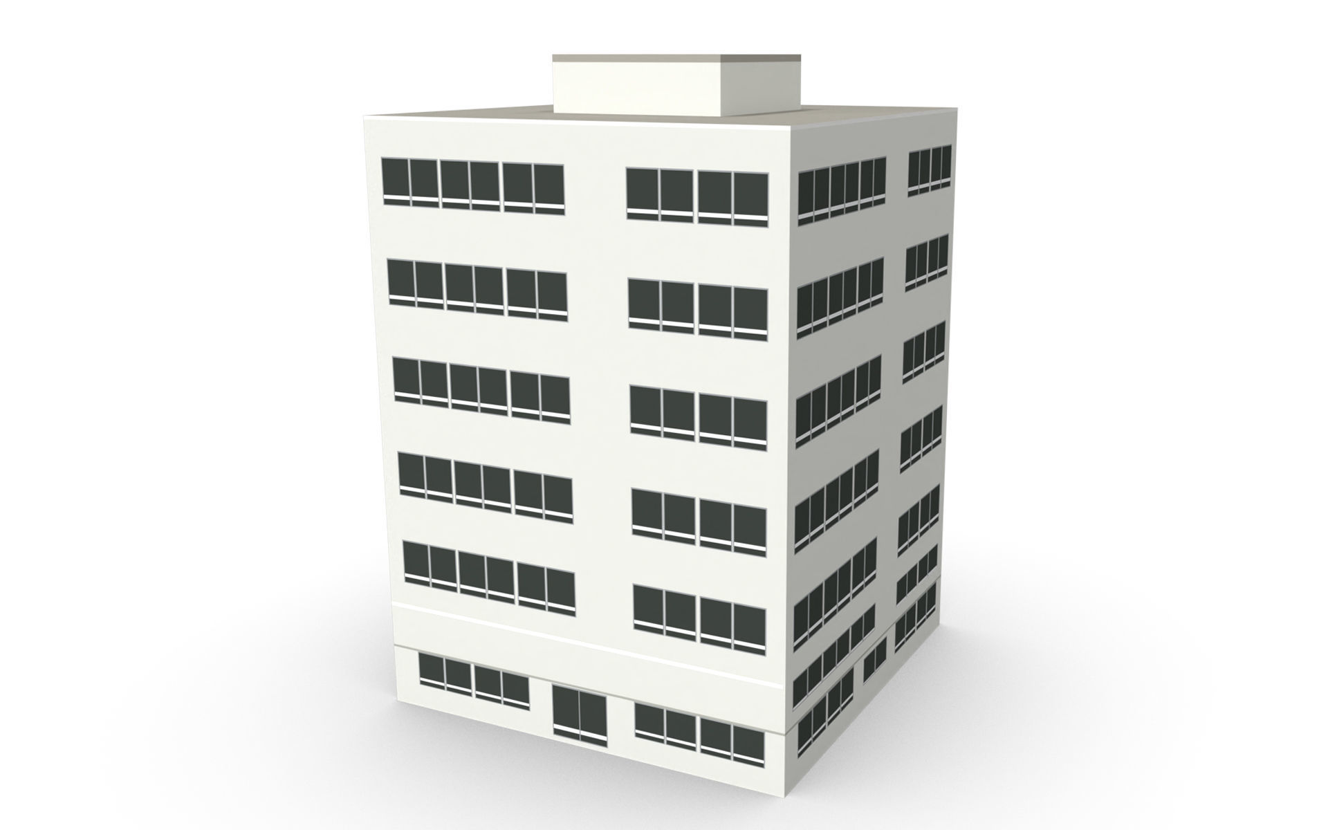 Building  Low-poly 3D model_9