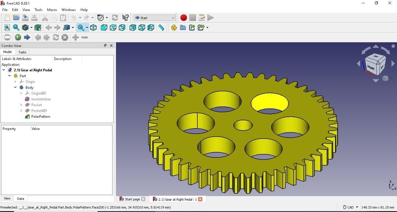 Exercise bike 3D model_1