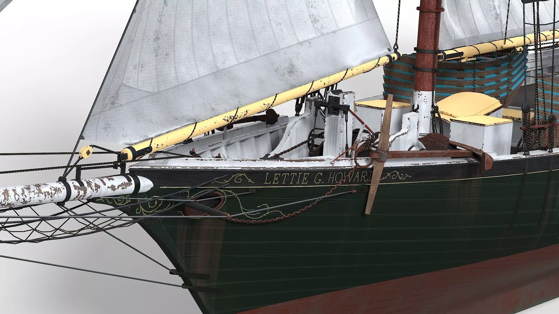 Fishing Schooner Lettie G Howard 1893 3D model