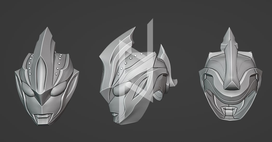 Ultraman Ginga Victory Helmet 3D print model_3