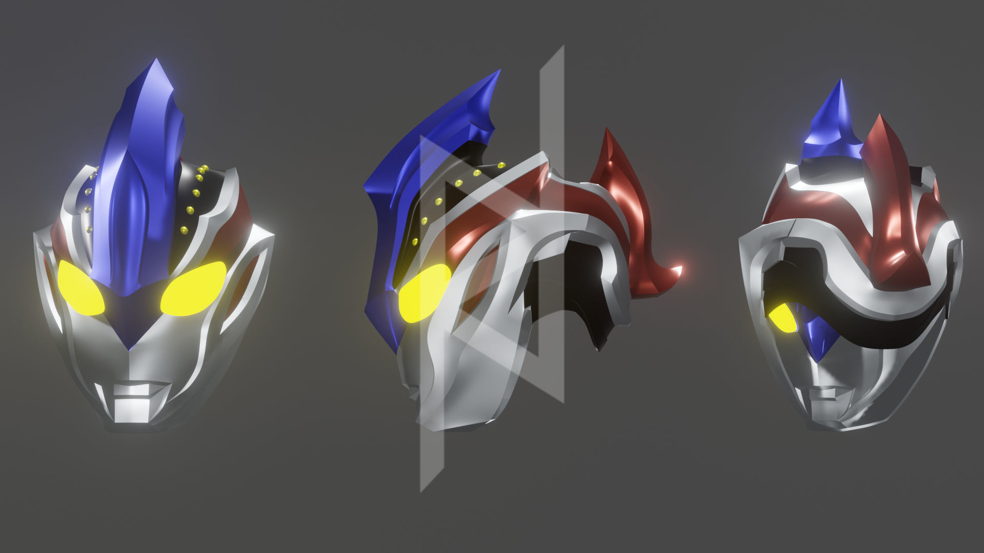 Ultraman Ginga Victory Helmet 3D print model_2