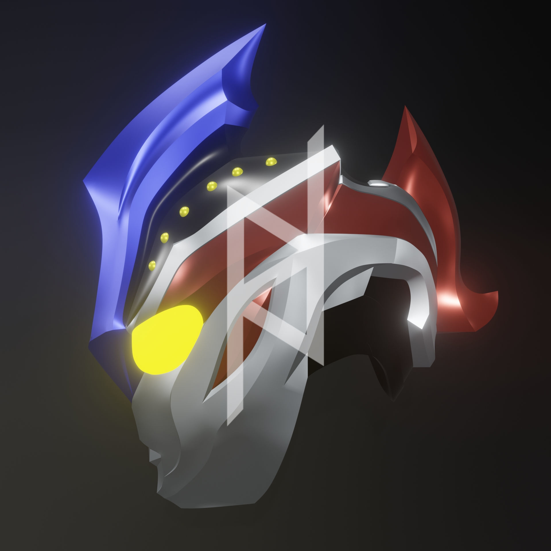 Ultraman Ginga Victory Helmet 3D print model_1