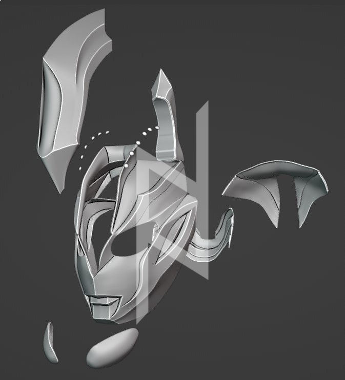 Ultraman Ginga Victory Helmet 3D print model_4