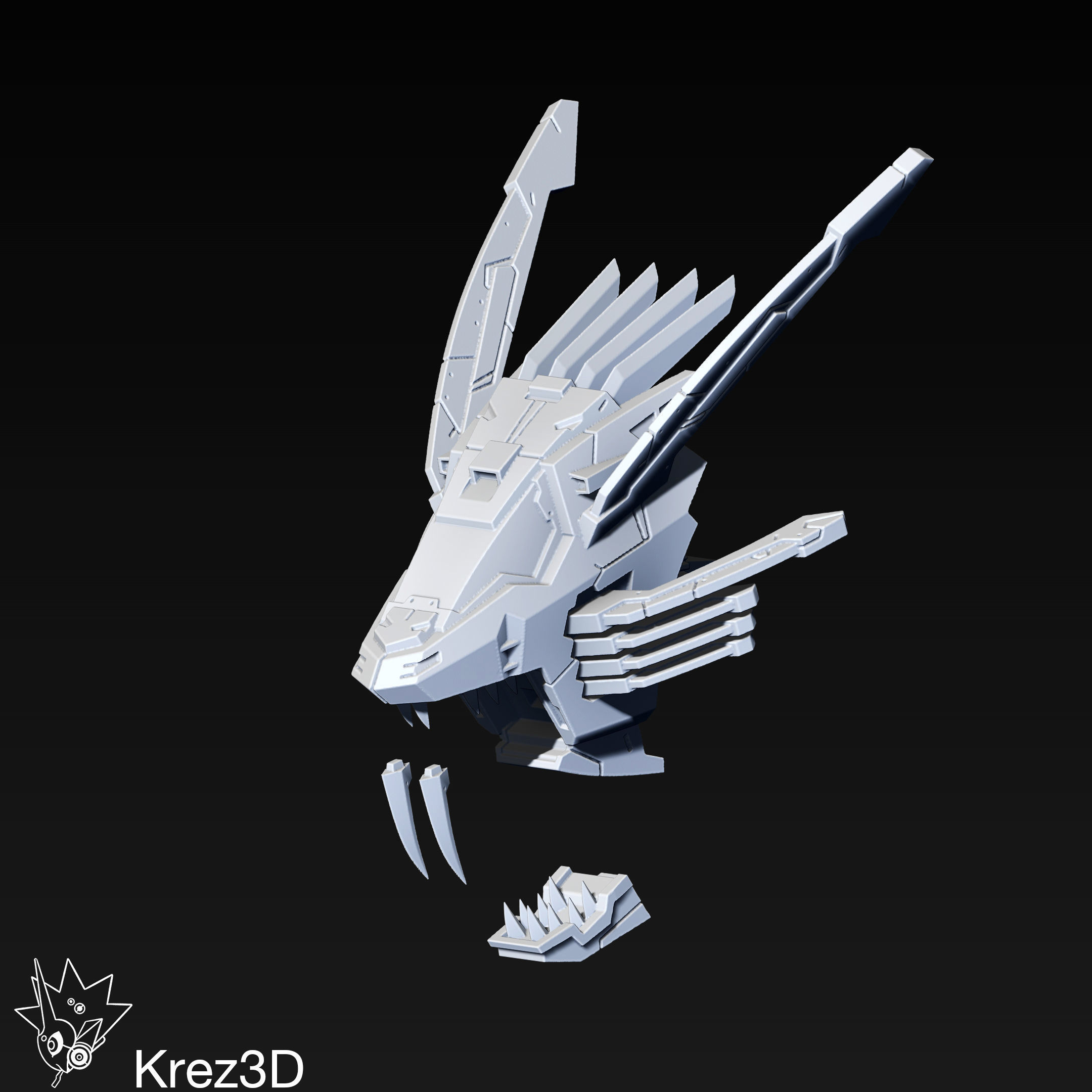 Blade Liger 3D print model_3
