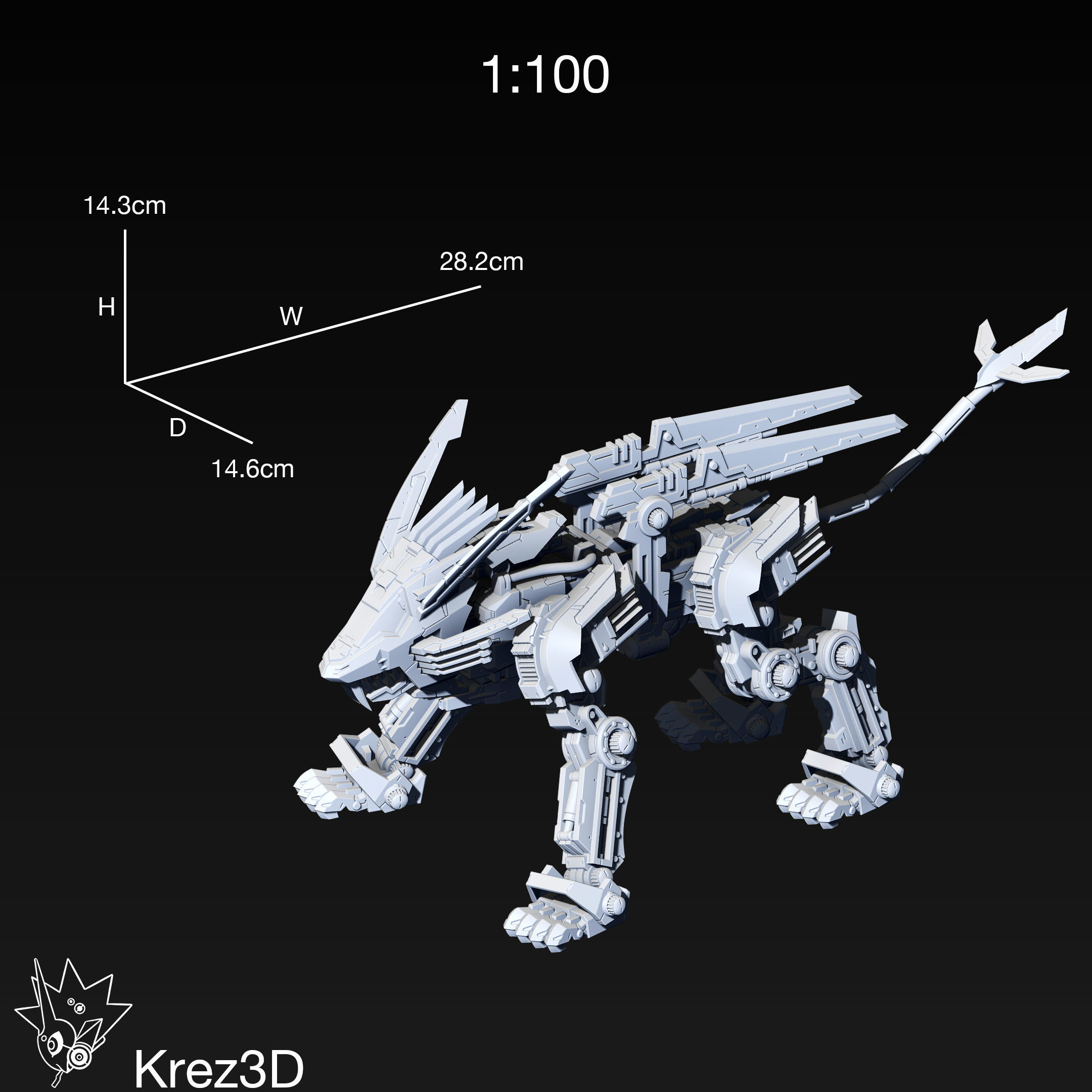 Blade Liger 3D print model_2