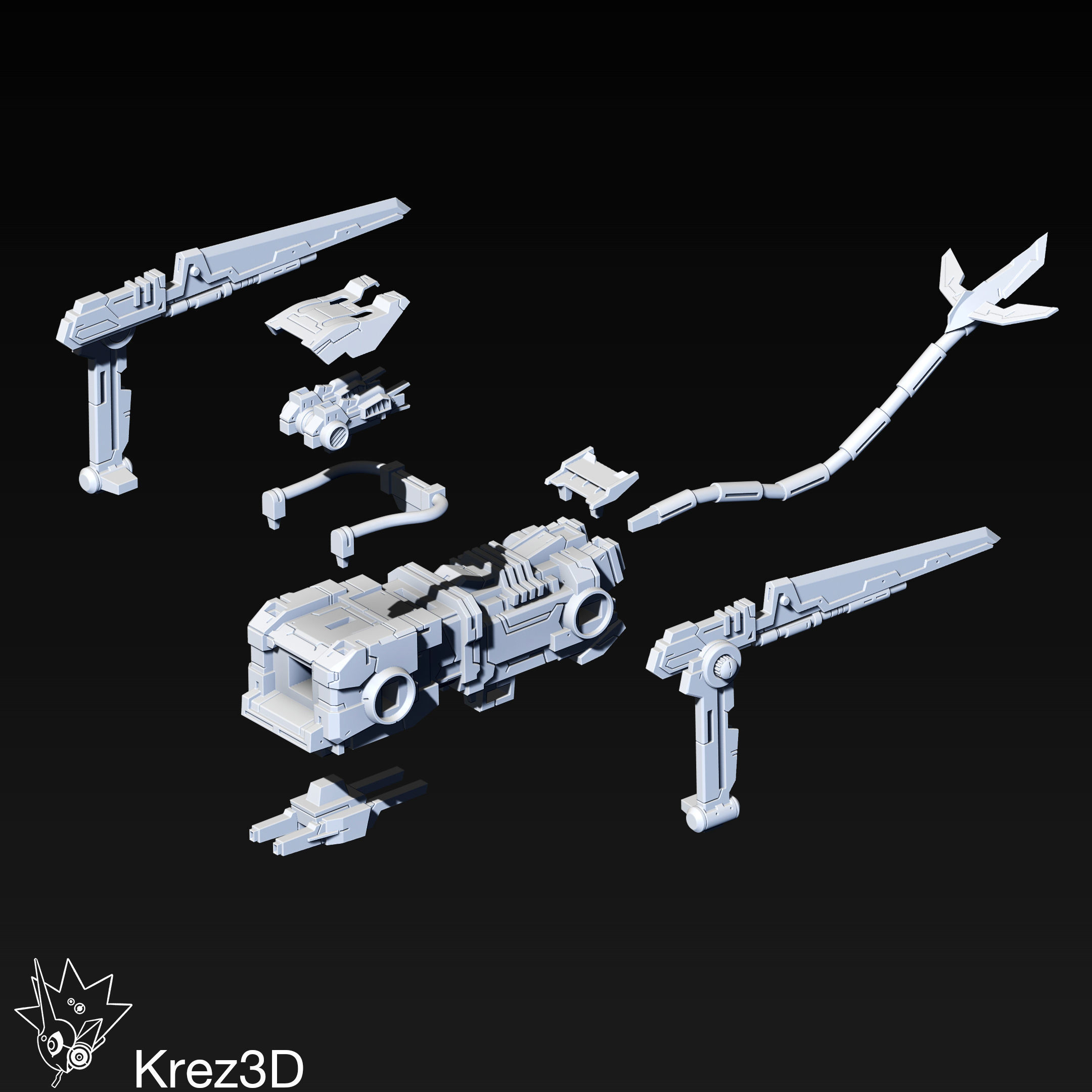 Blade Liger 3D print model_4