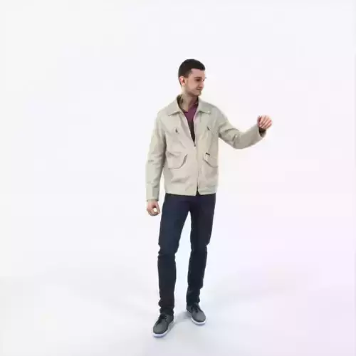 Lucky 12H Couple Casual Man Low-poly 3D model