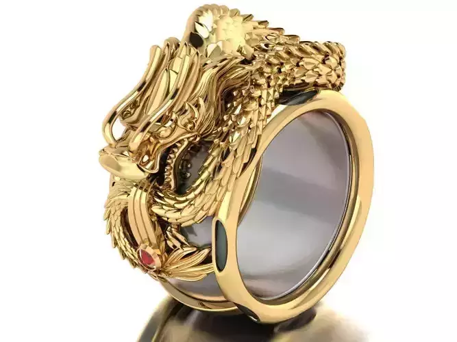 Dragon ring 3D print model