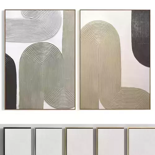 Plaster Two Photo Frame 369