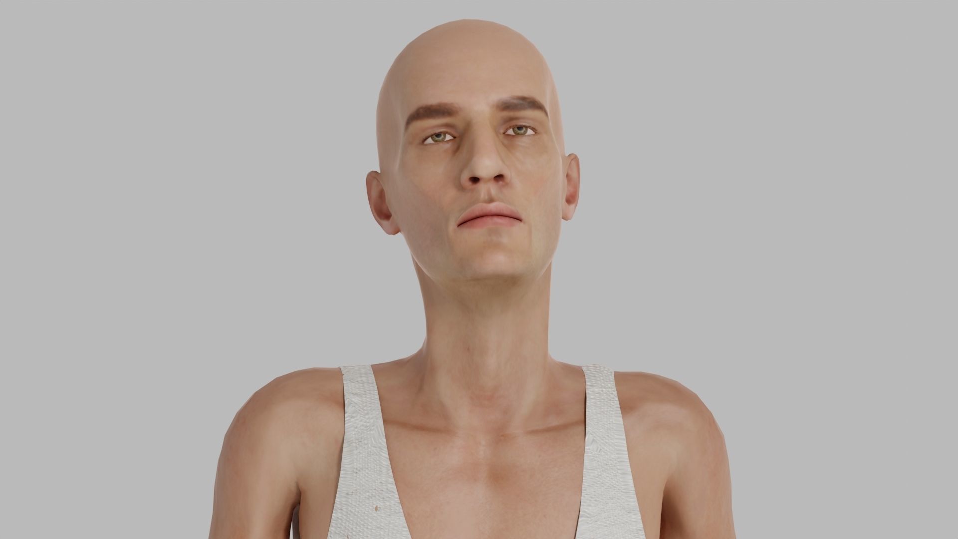 Man  Character With Mixamo Rig 3D model_4
