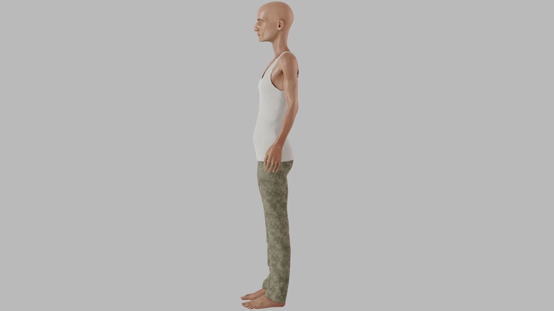 Man  Character With Mixamo Rig 3D model_6