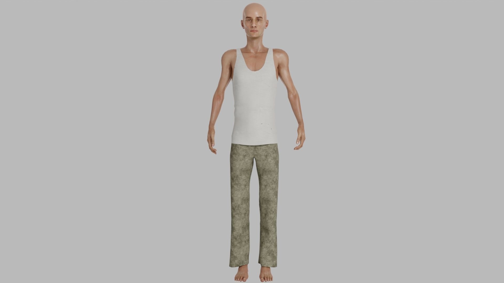 Man  Character With Mixamo Rig 3D model_8
