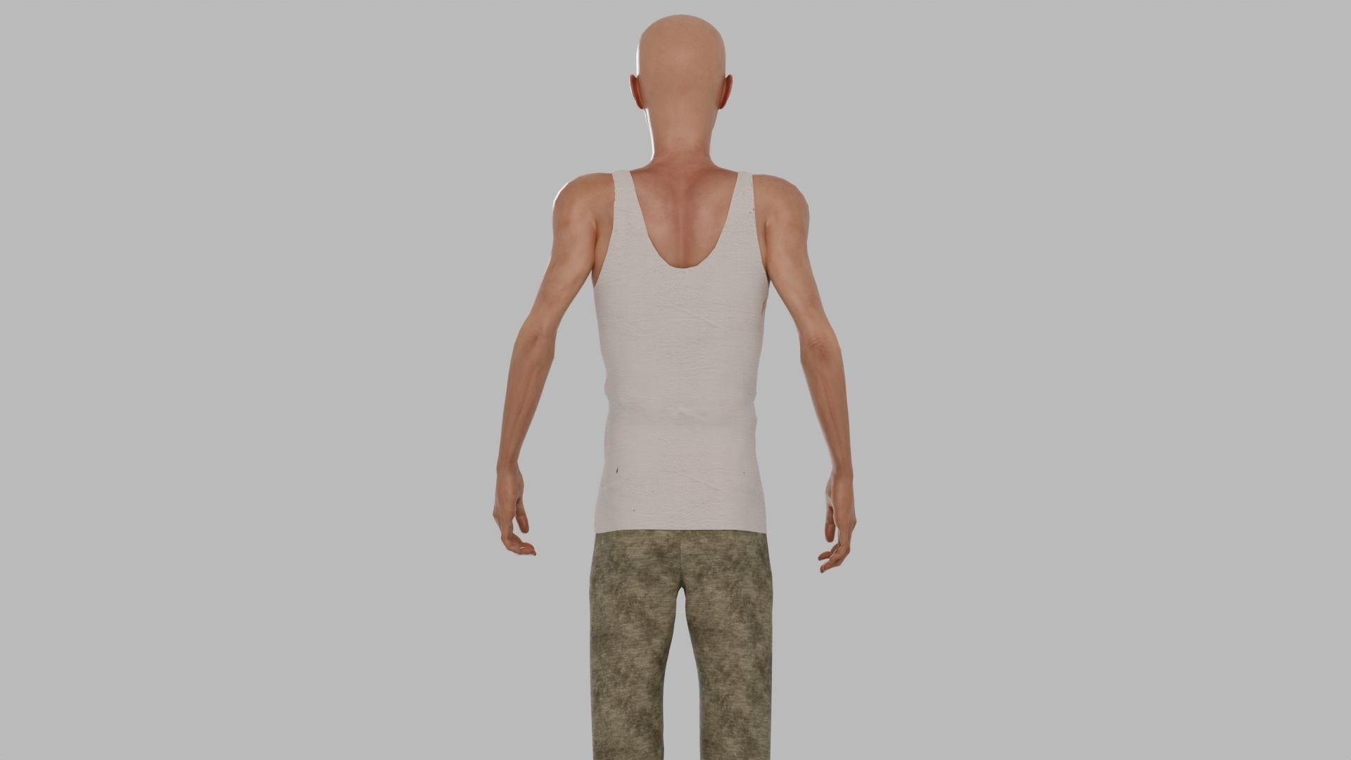 Man  Character With Mixamo Rig 3D model_3