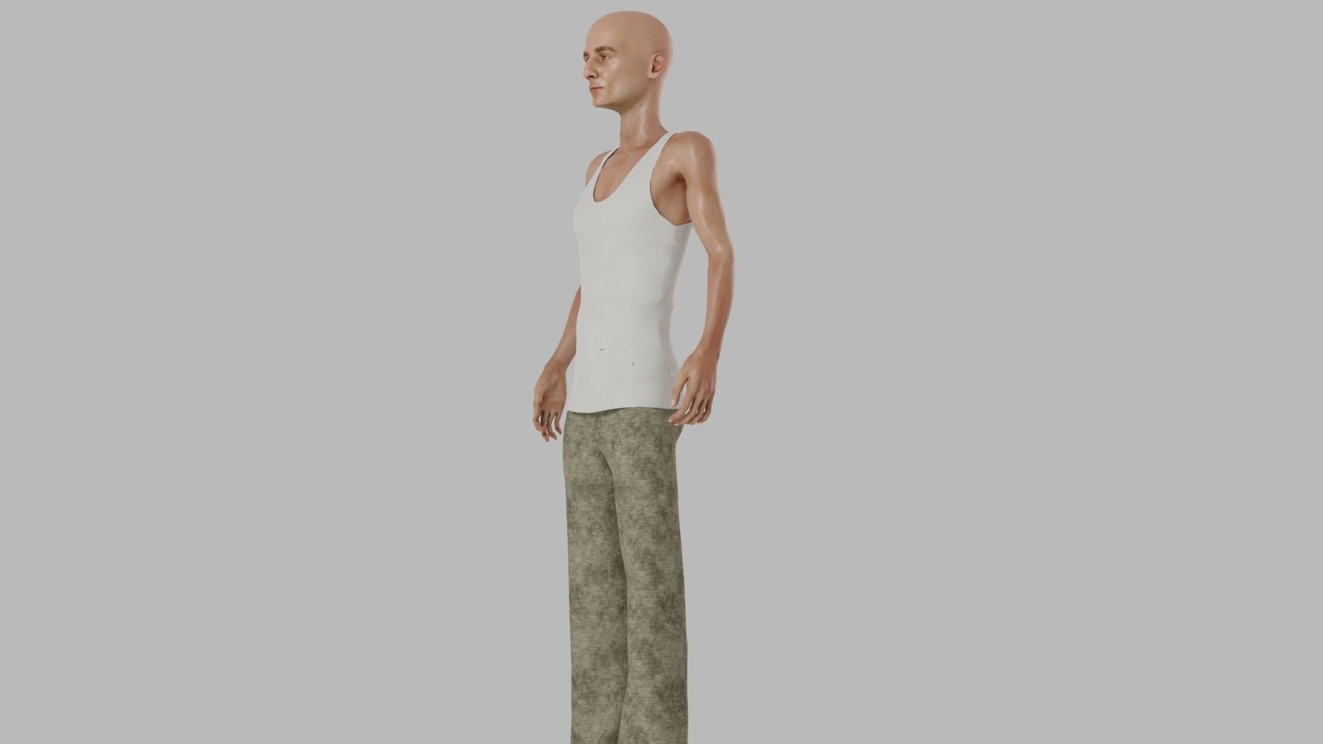 Man  Character With Mixamo Rig 3D model_9