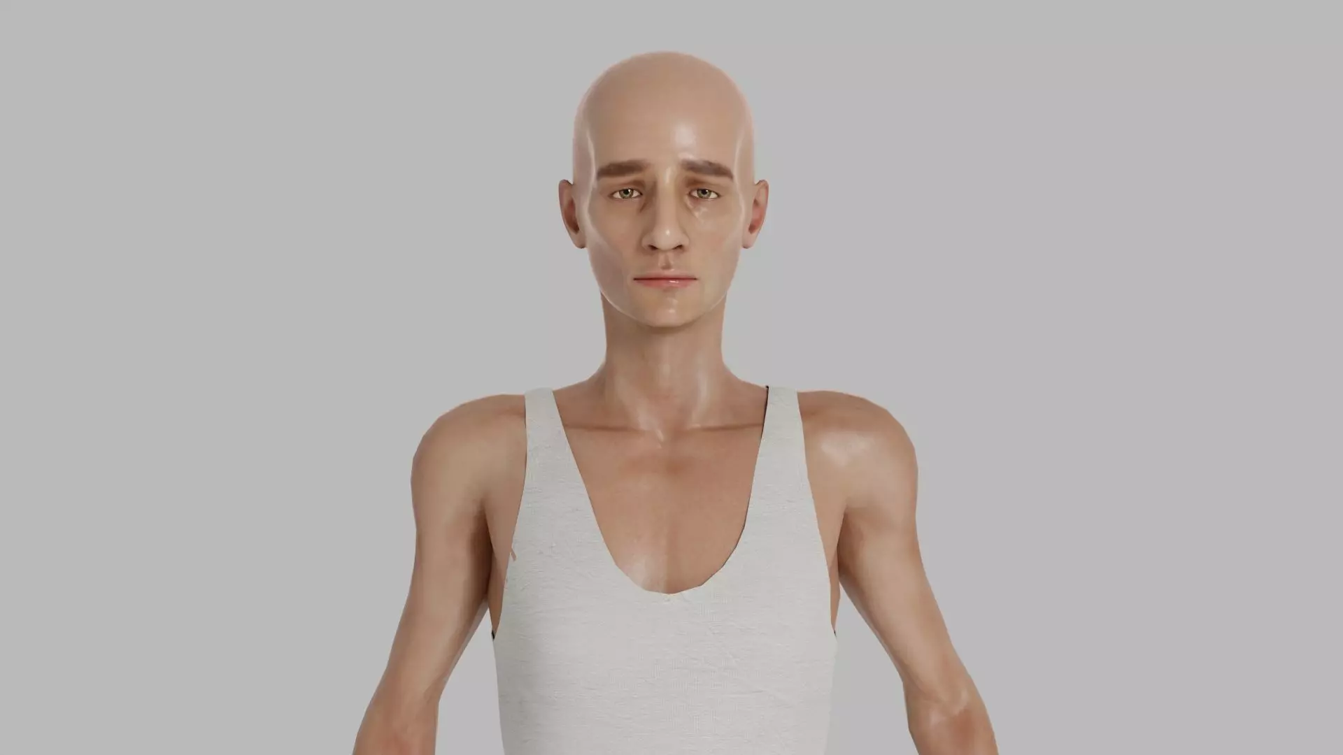 Man  Character With Mixamo Rig 3D model_0
