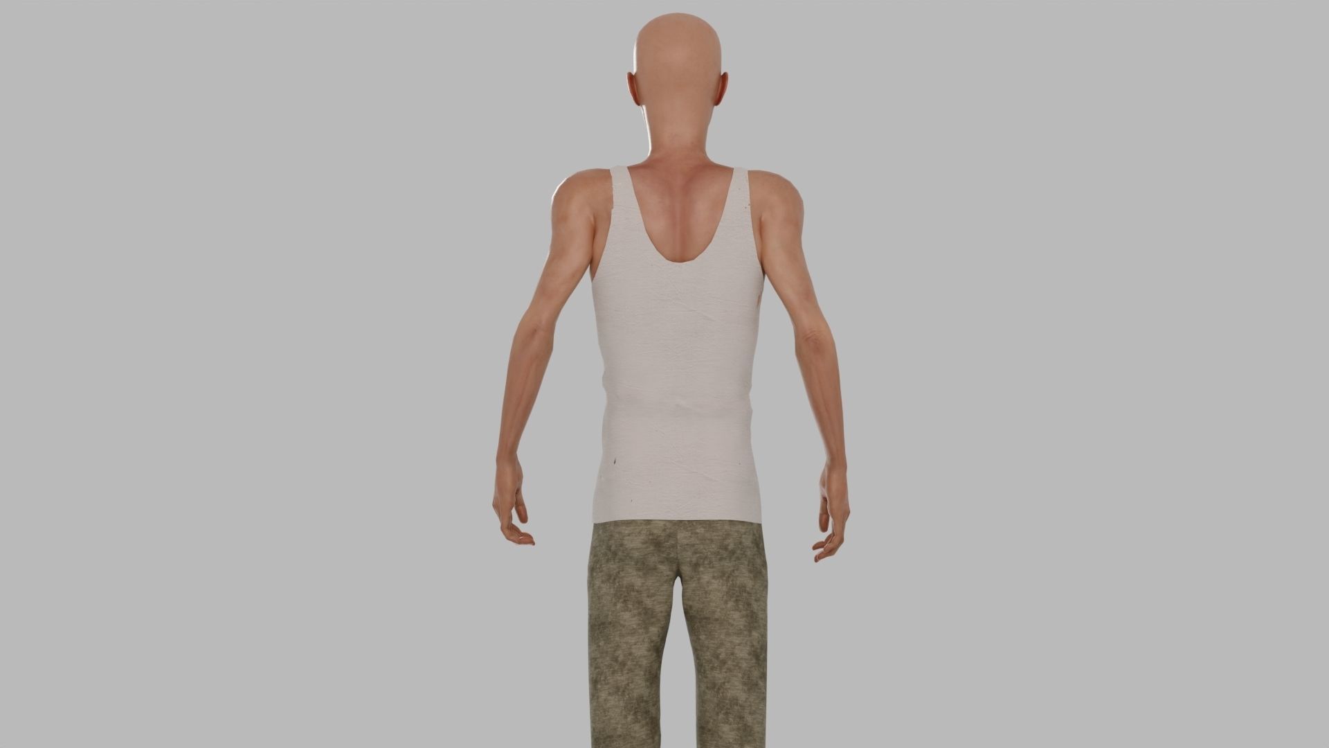 Man  Character With Mixamo Rig 3D model_10