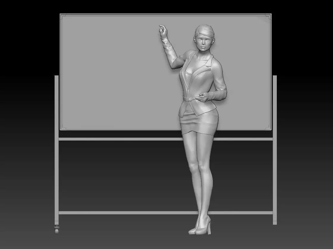 TEACHER GIRL 1 3D print model_0