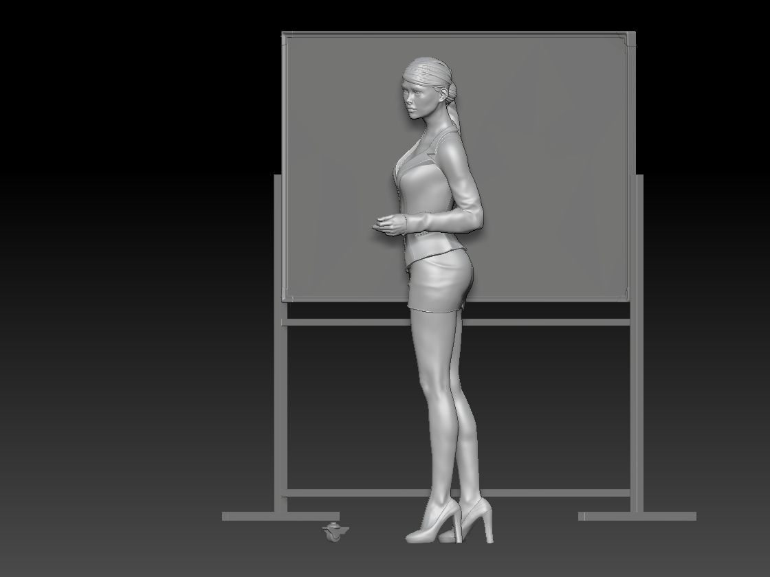 TEACHER GIRL 1 3D print model_1