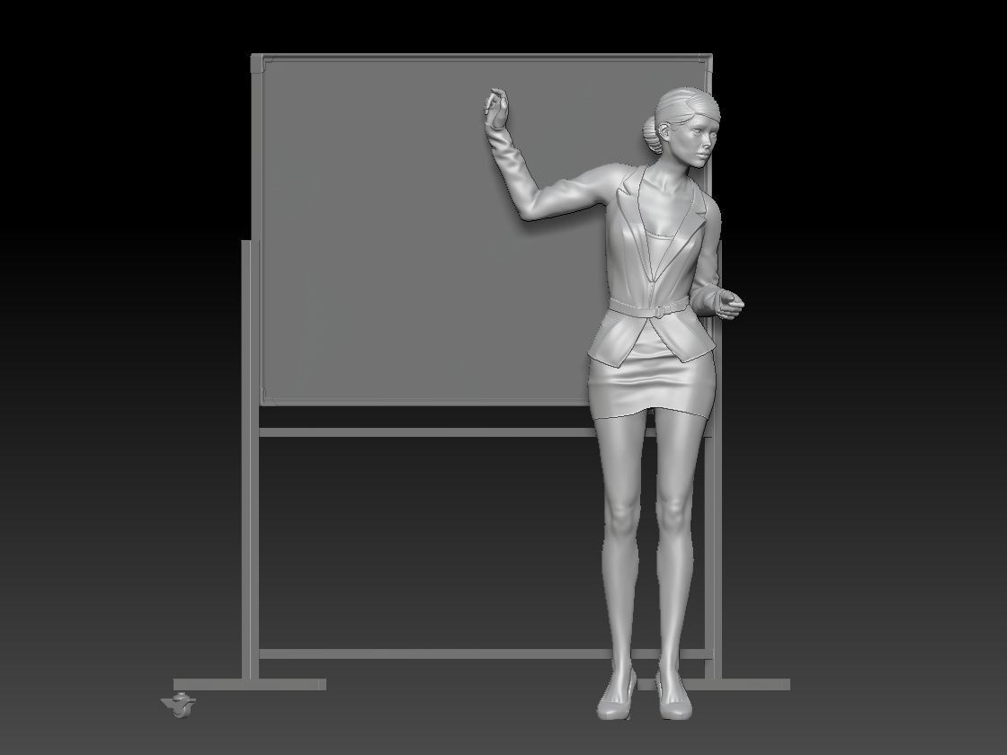 TEACHER GIRL 1 3D print model_7