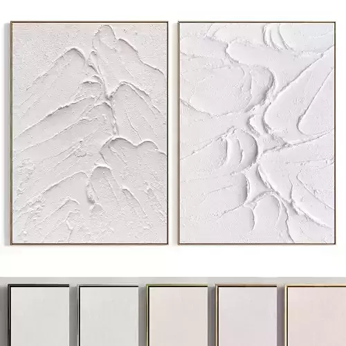 Plaster Two Photo Frame 374