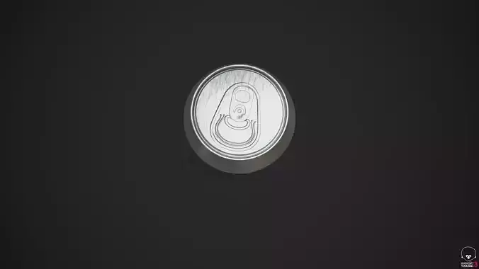 440ml Can with Water Droplets and 3 LODs Low-poly 3D model