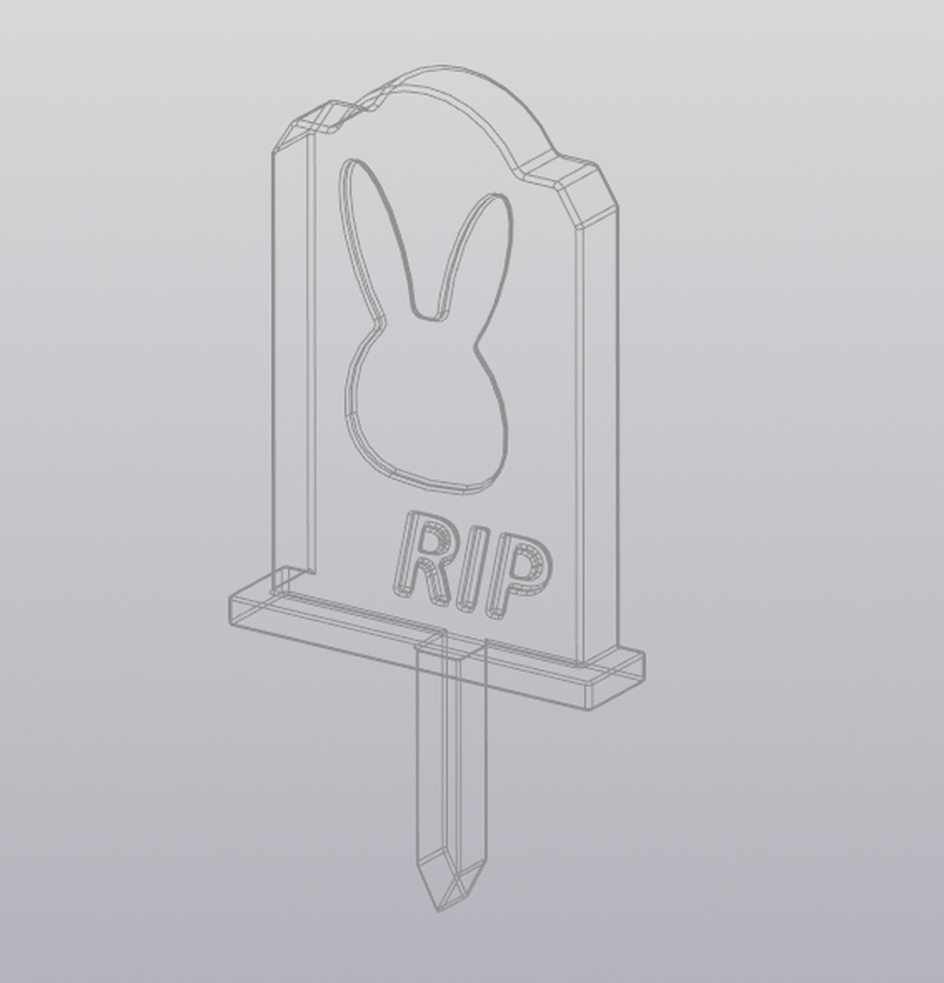 Set 5 models Pet cemetery Planter decoration 3D print model_13