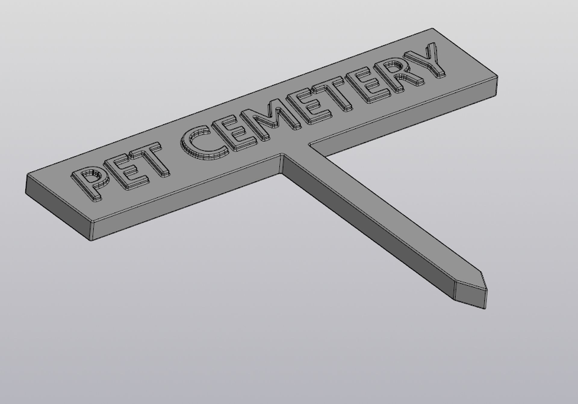 Set 5 models Pet cemetery Planter decoration 3D print model_15