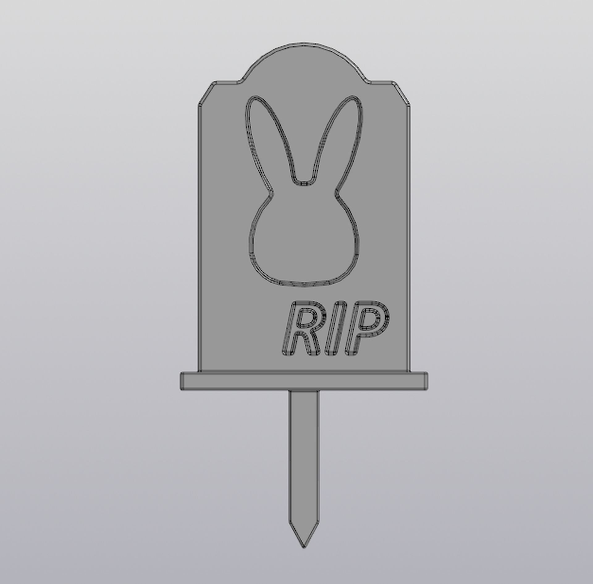 Set 5 models Pet cemetery Planter decoration 3D print model_11