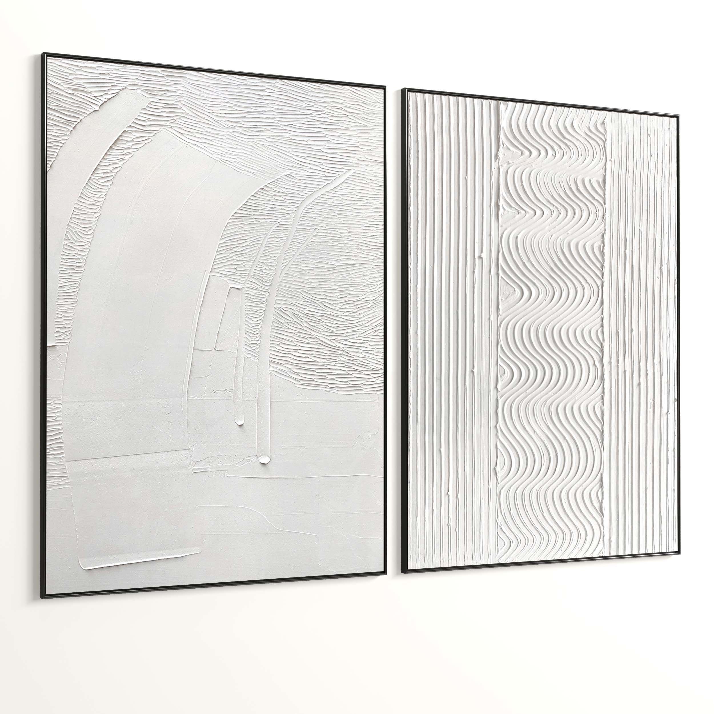 Plaster Two Photo Frame 375 Low-poly 3D model_5