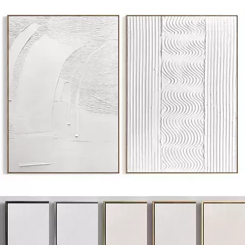 Plaster Two Photo Frame 375