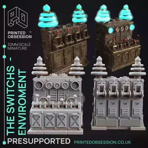 Switchboard - 3D Printable TTRPG - PRESUPPORTED - 32mm Scale 3D print model