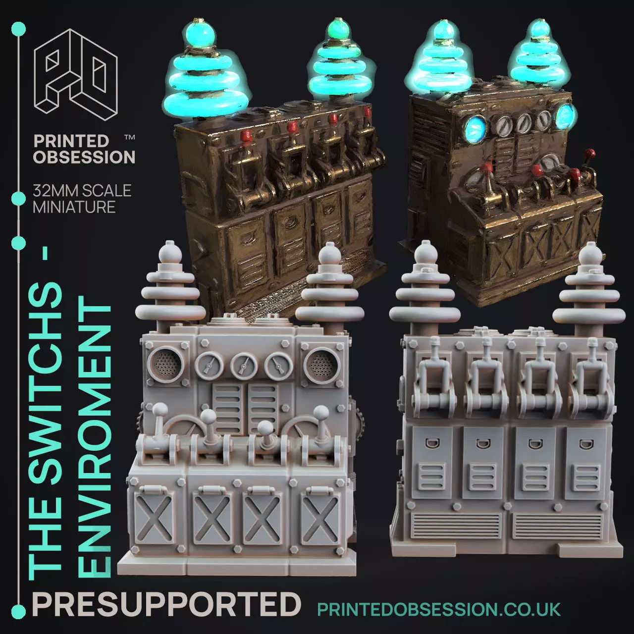 Switchboard - 3D Printable TTRPG - PRESUPPORTED - 32mm Scale 3D print model_0
