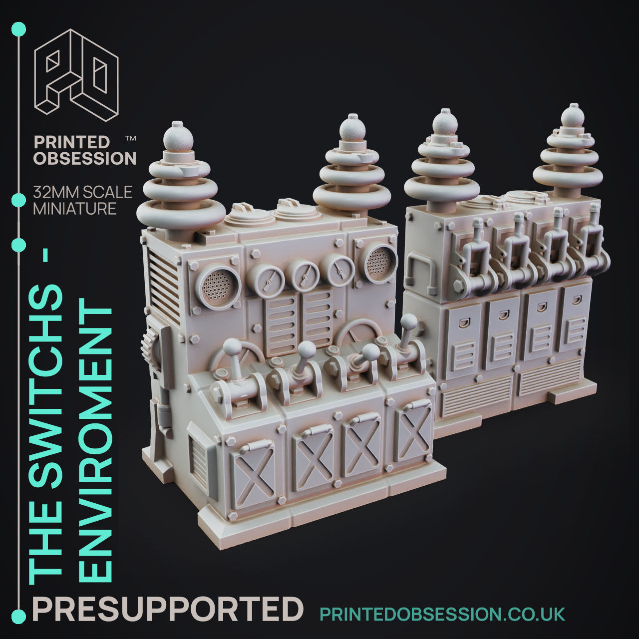 Switchboard - 3D Printable TTRPG - PRESUPPORTED - 32mm Scale 3D print model_3