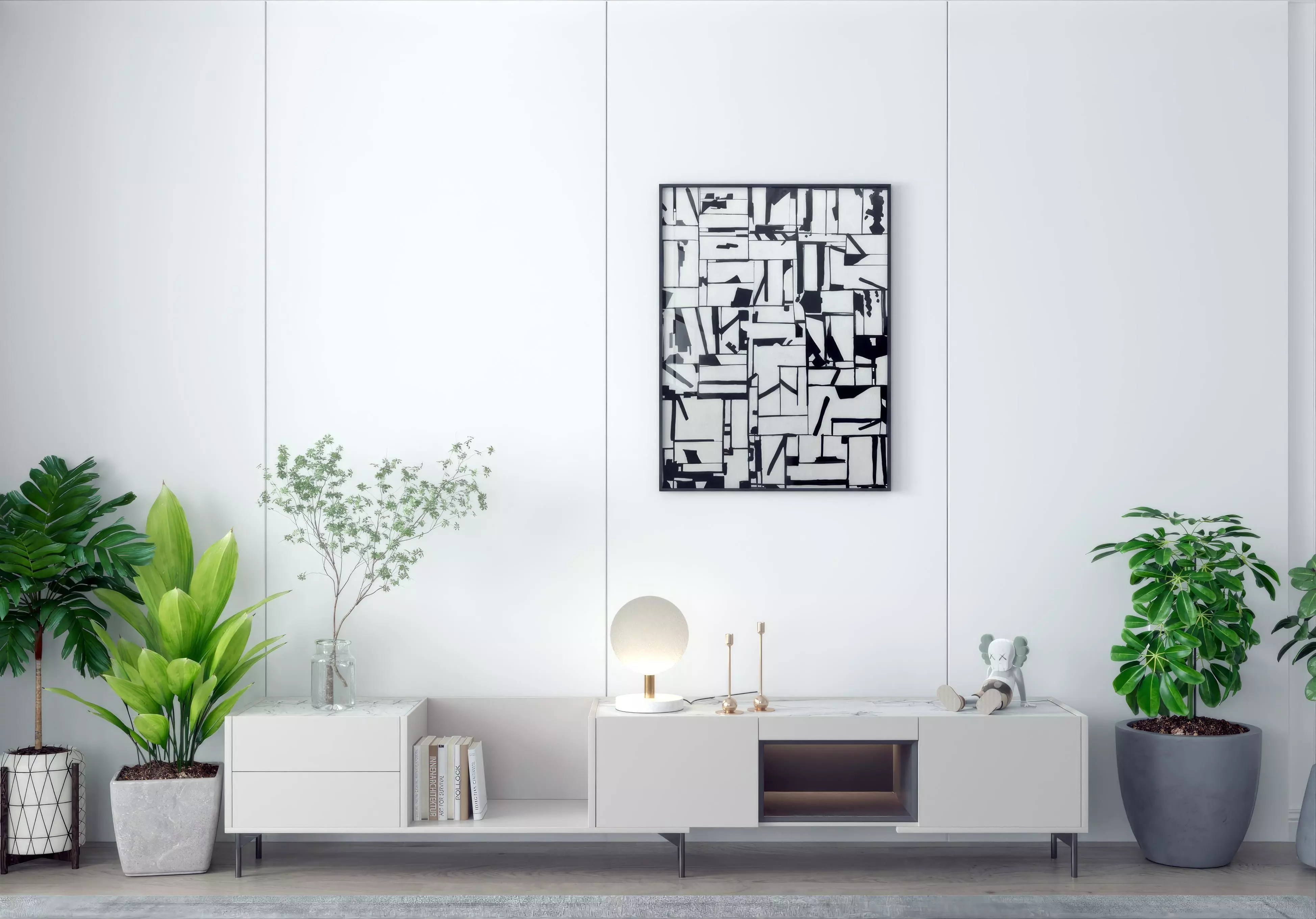 TV Cabinet Modern 3D model_0