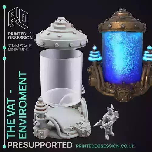 The Vats - 3D Printable TTRPG - PRESUPPORTED - 32mm Scale