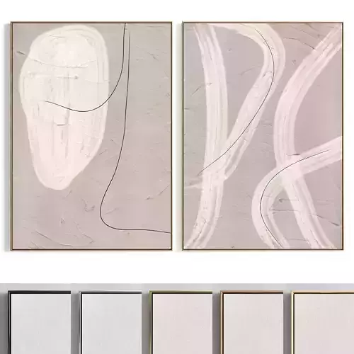 Plaster Two Photo Frame 383