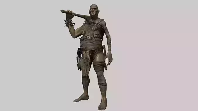 Ogre Creature Low-poly 3D model