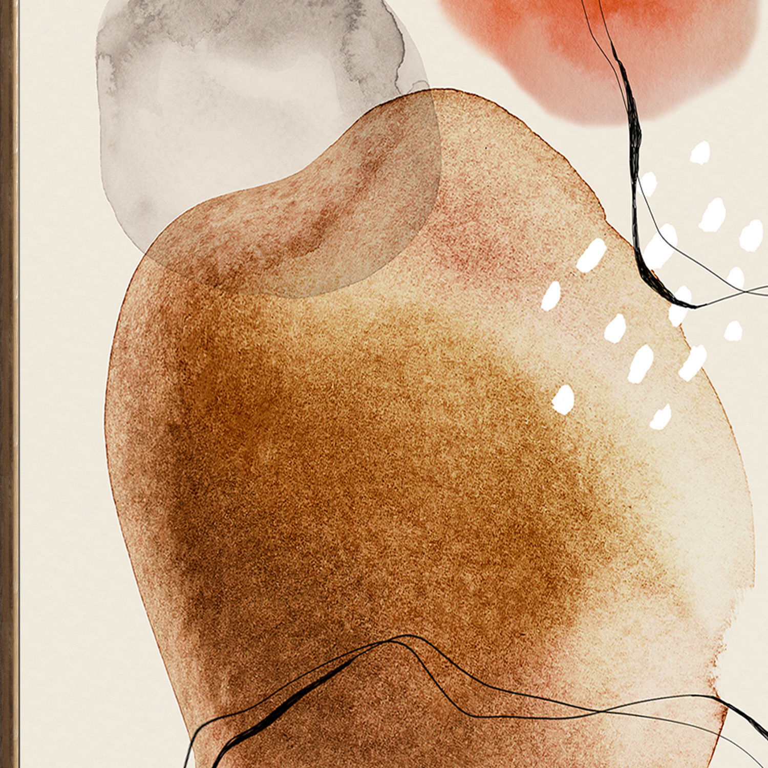 Plaster Two Photo Frame 385 Low-poly 3D model_2