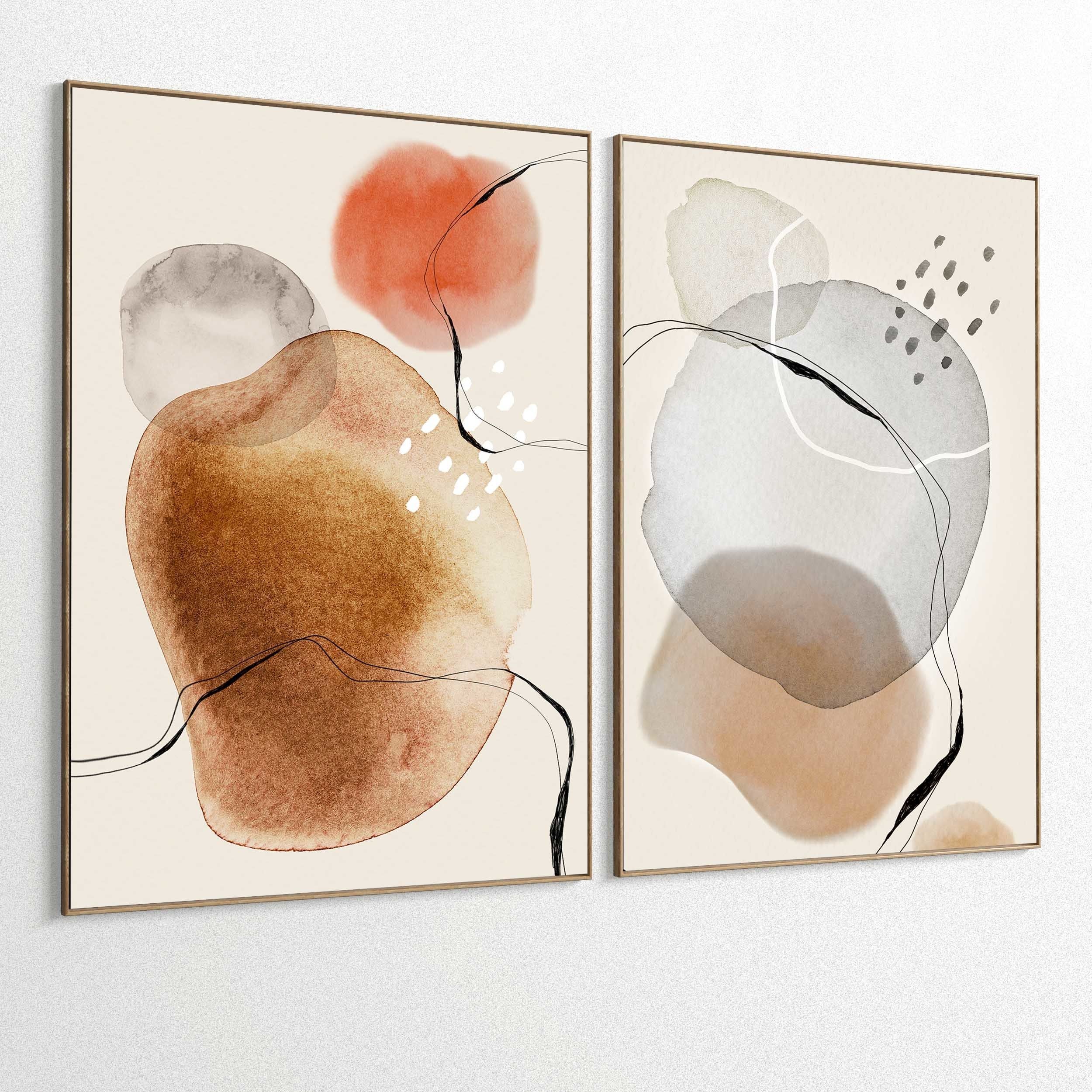 Plaster Two Photo Frame 385 Low-poly 3D model_1