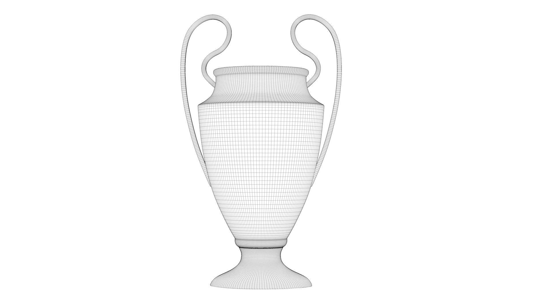UEFA Champions League Trophy 3D model_6